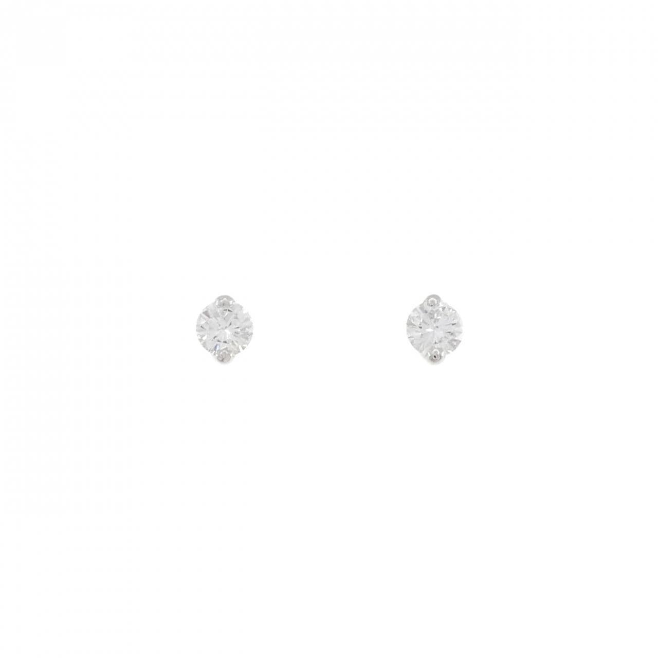 PT900 ダイヤモンド ピアス 0.441CT