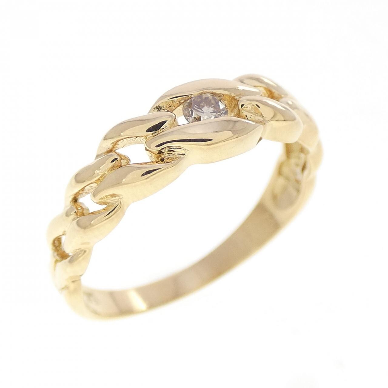 K18YG ダイヤモンド リング 0.08CT