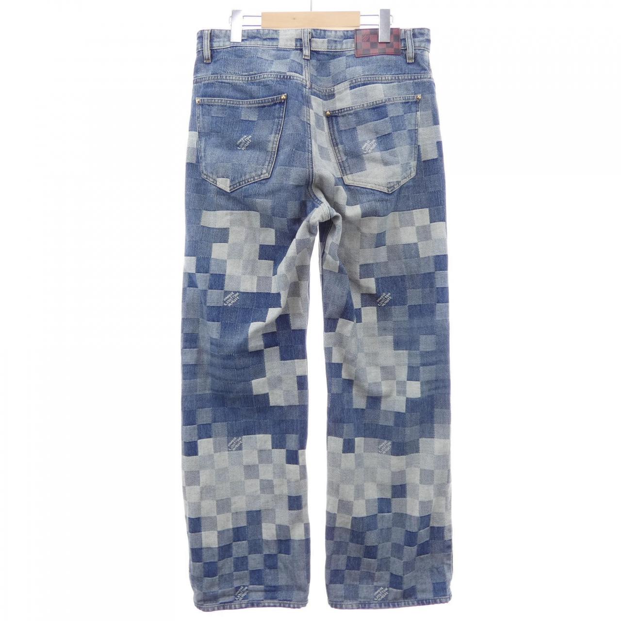 ルイヴィトン LOUIS VUITTON ダミエデニムスケートパンツ HQD87WGCO ジーンズ