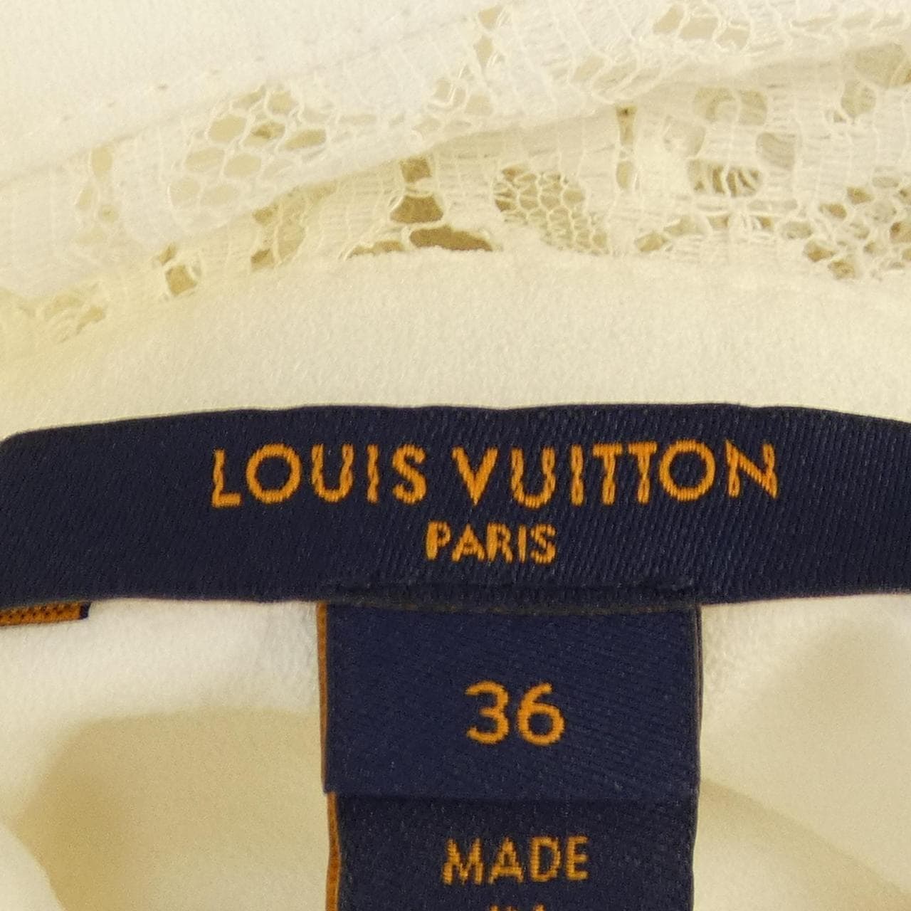 ルイヴィトン LOUIS VUITTON フローラルレースシャツドレス FNDR35O86 ワンピース