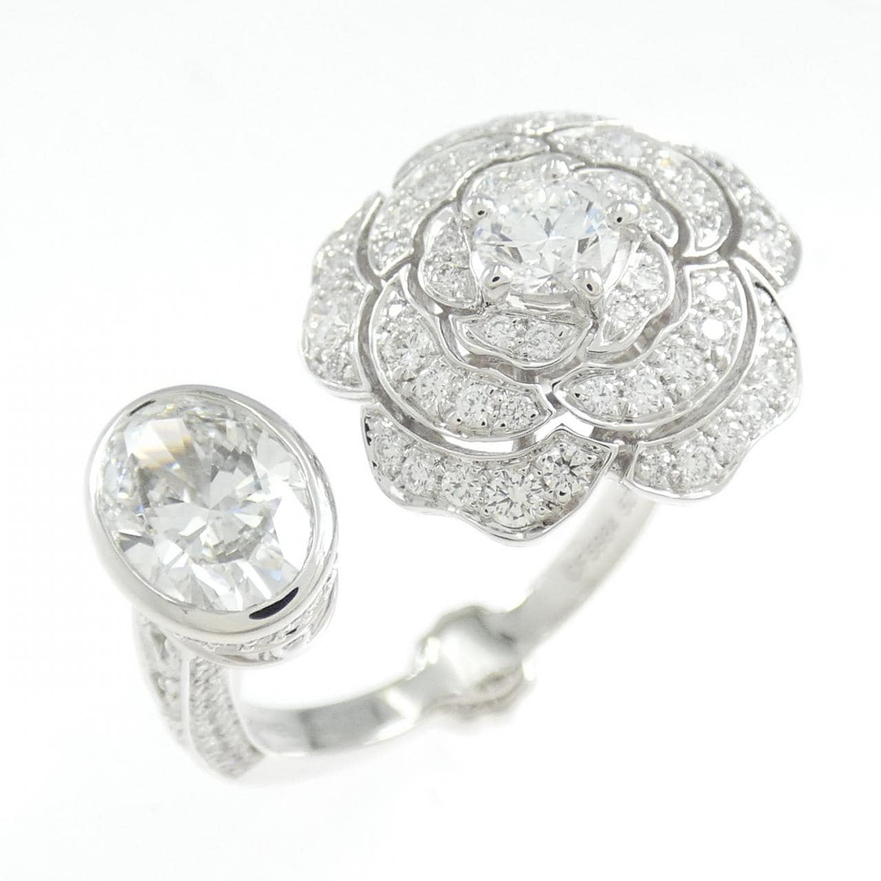 シャネル カメリア リング 1.02CT E VVS1