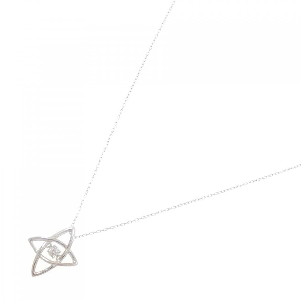 K18WG ダイヤモンド ネックレス 0.05CT