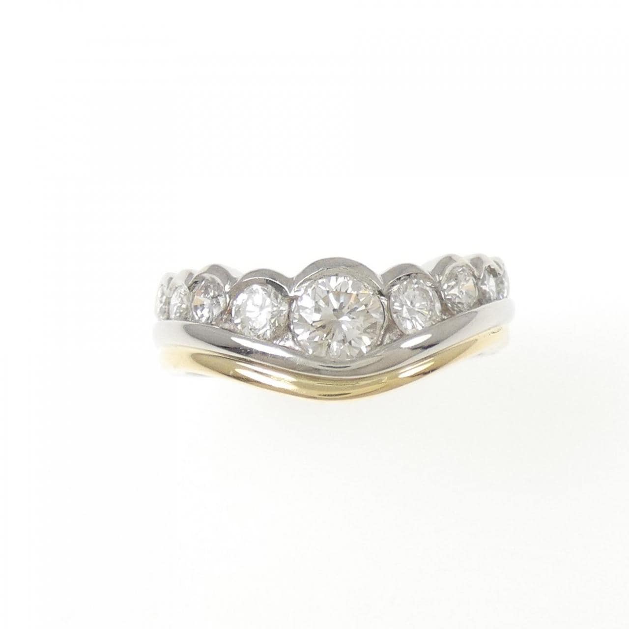 PT900/K18YG ダイヤモンド リング 1.01CT