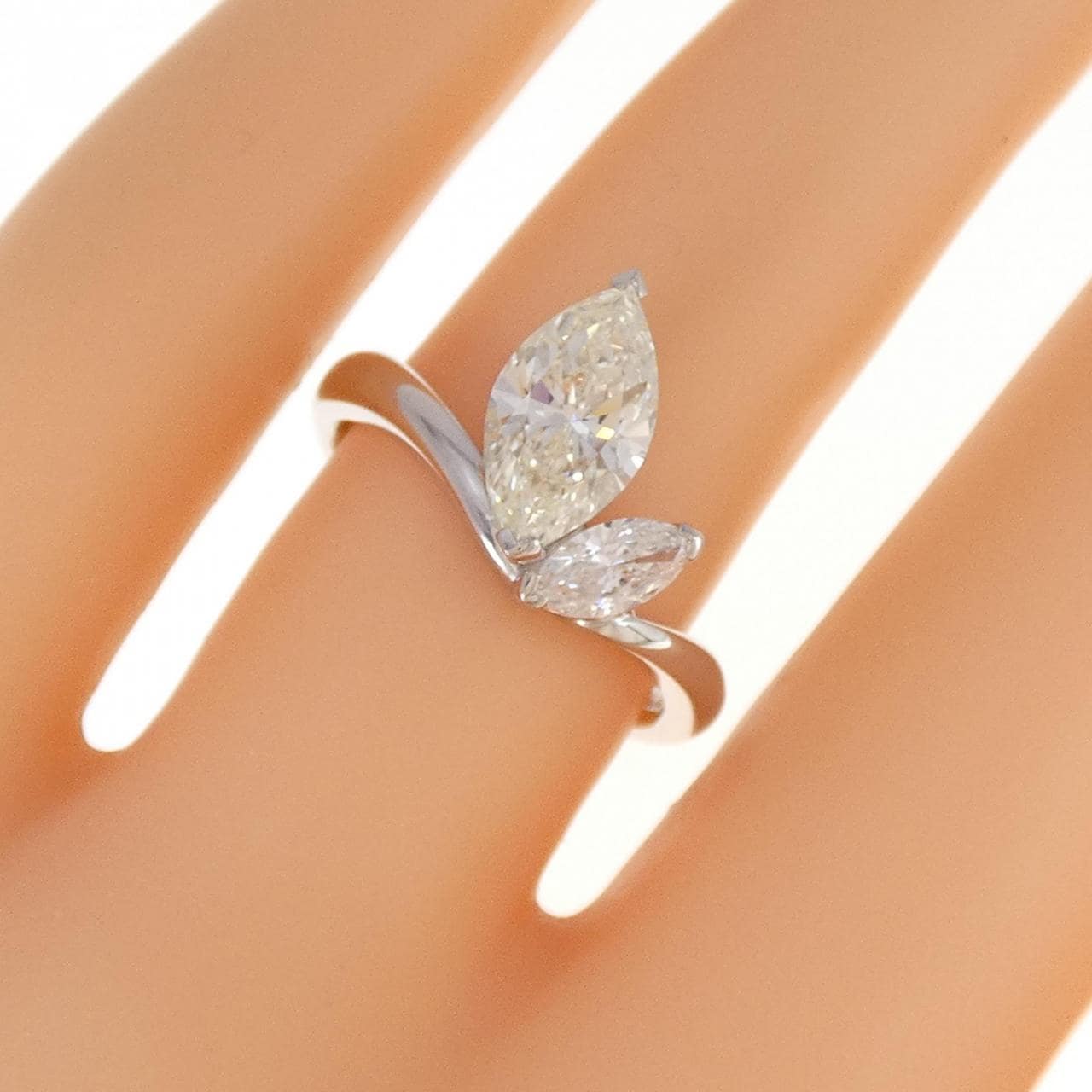 PT Diamond Ring 1.509CT M SI1 Marquise Cut