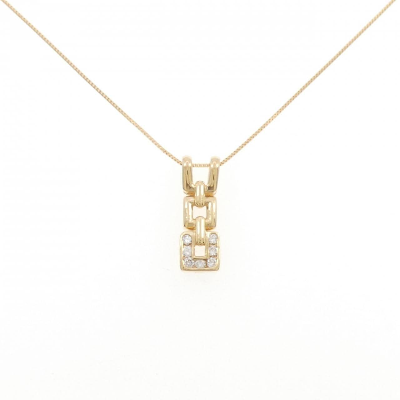 K18YG ダイヤモンド ネックレス 0.12CT