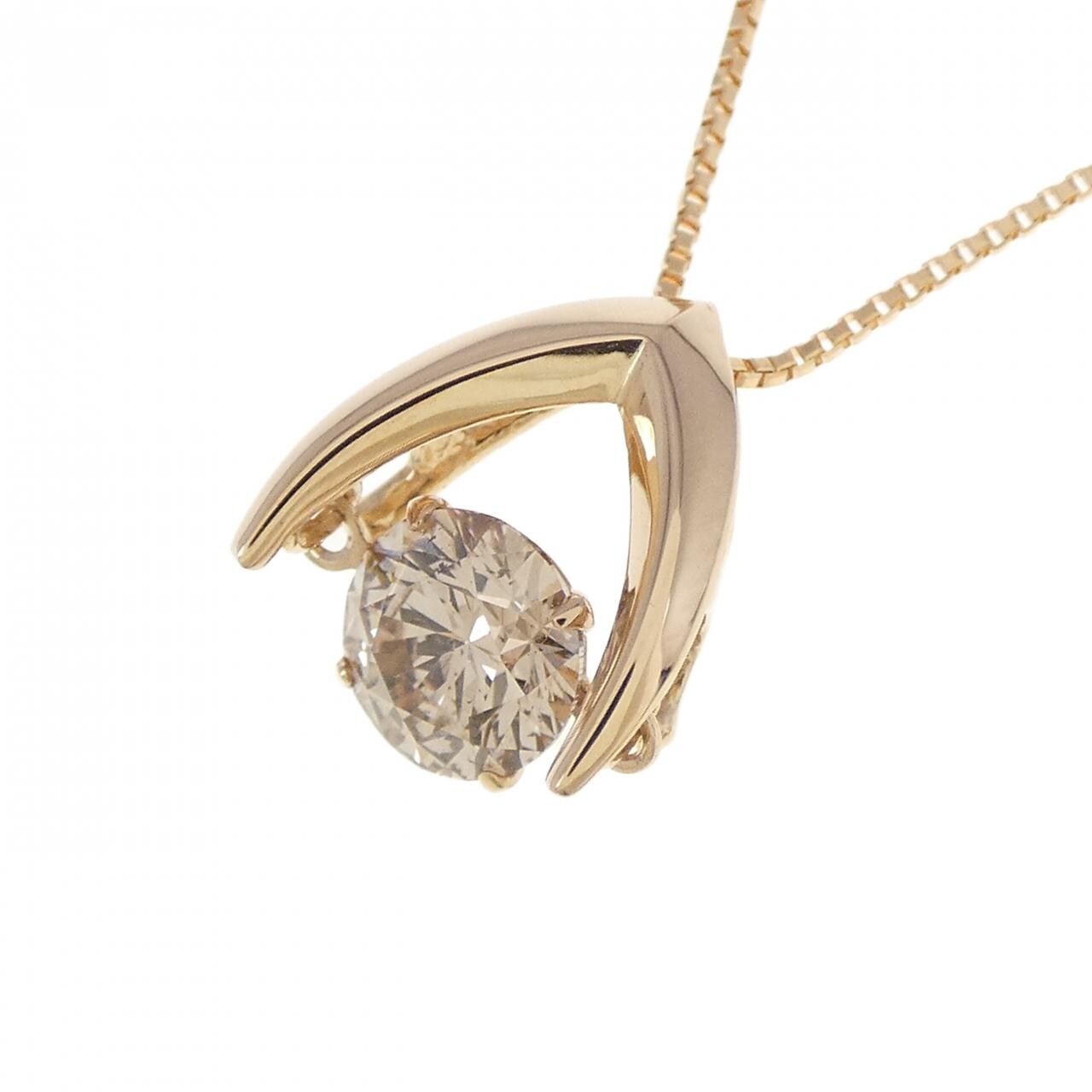K18PG ダイヤモンド ネックレス 0.50CT