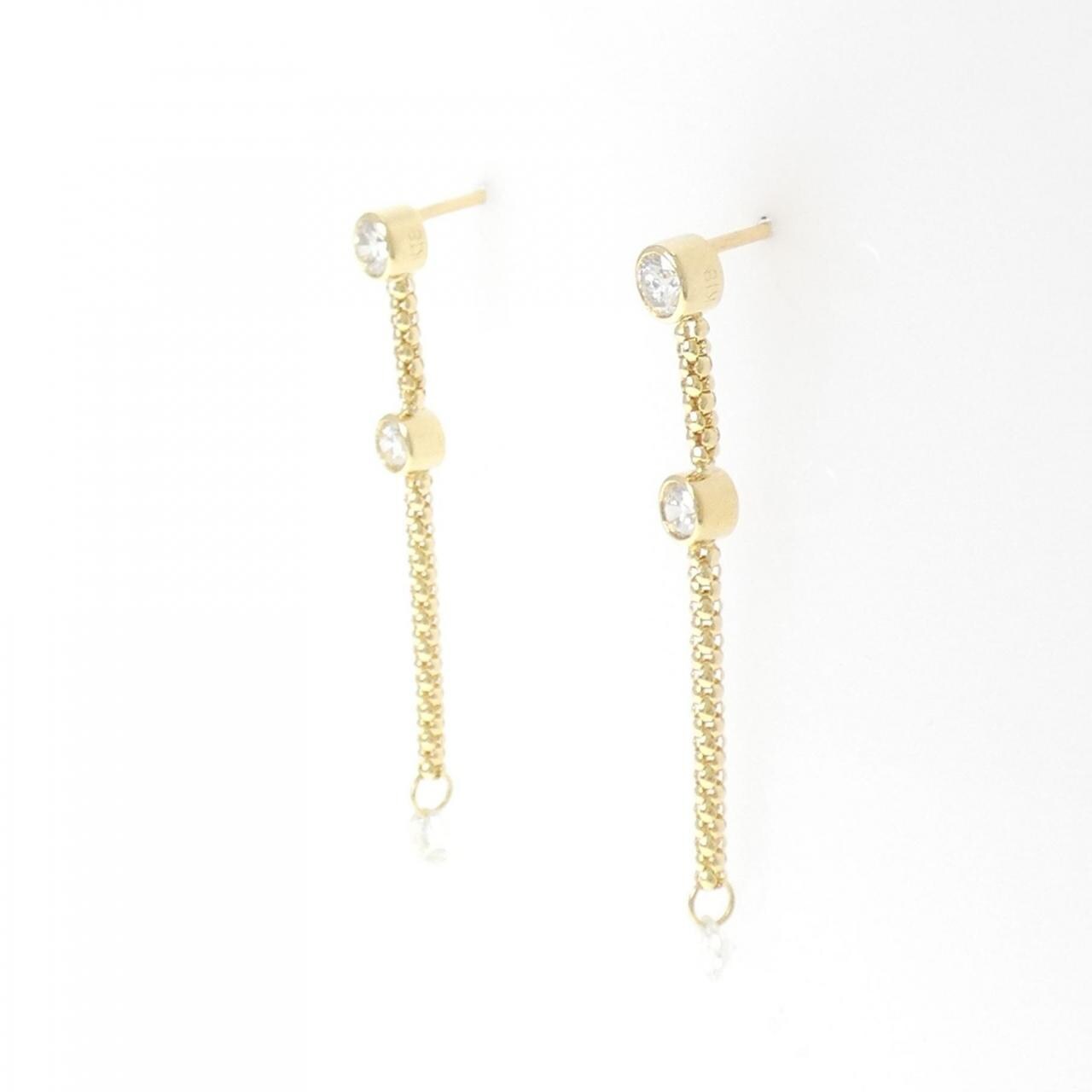 K18YG ダイヤモンド ピアス 0.64CT