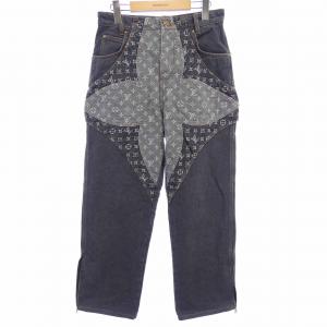 ルイヴィトン LOUIS VUITTON モノグラムフラワーデニムパンツ HPD92WY92 ジーンズ