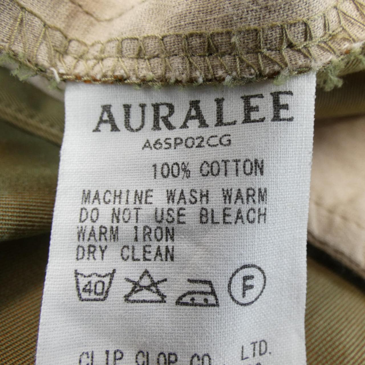 オーラリー AURALEE A6SP02CG パンツ