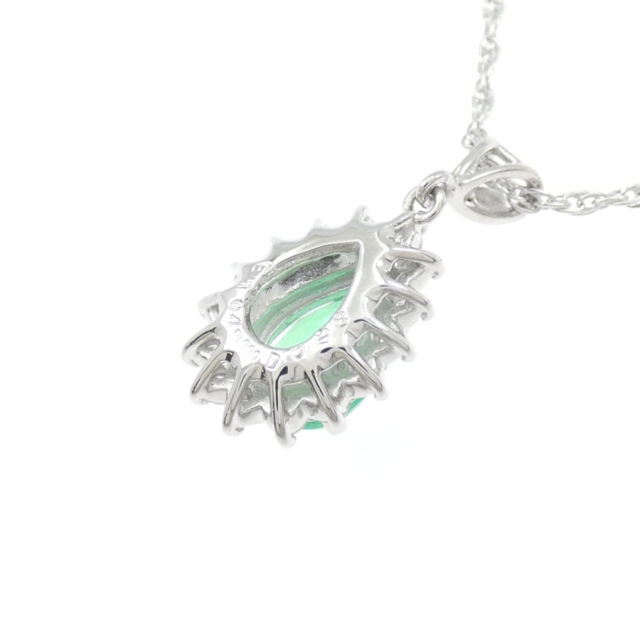 PT900/PT850 エメラルド ネックレス 1.04CT