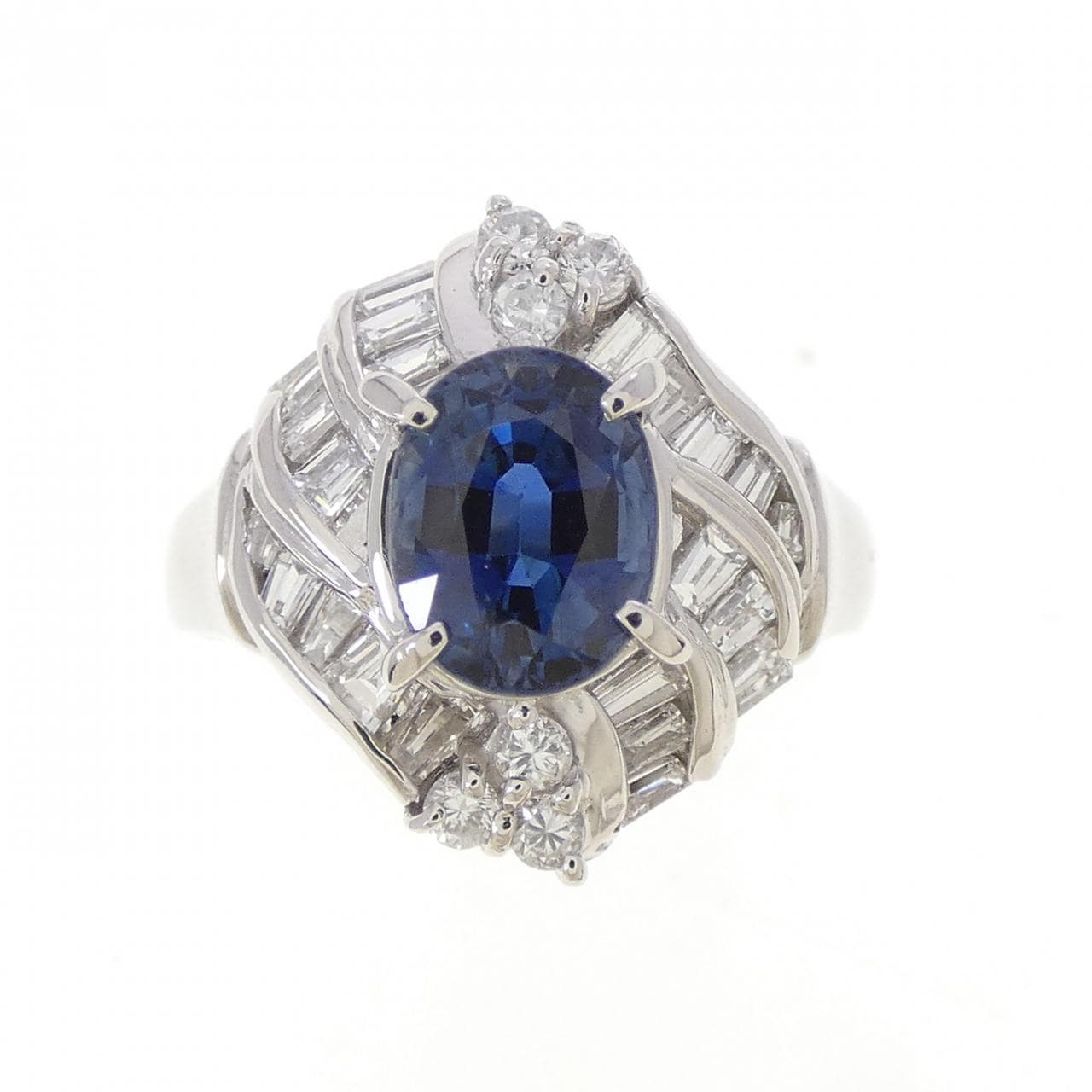 PT900 サファイヤ リング 2.00CT