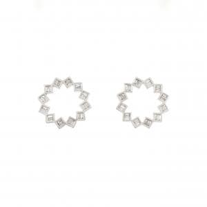 K18WG ダイヤモンド ピアス 0.40CT