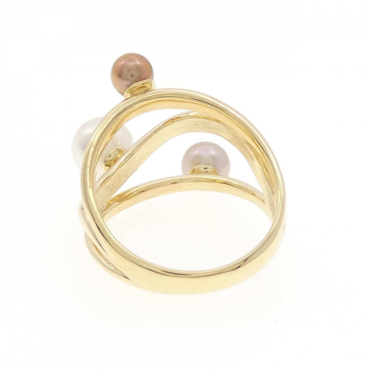 K18YG アコヤパール リング