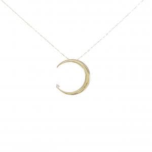 K18YG ムーン ダイヤモンド ネックレス 0.01CT