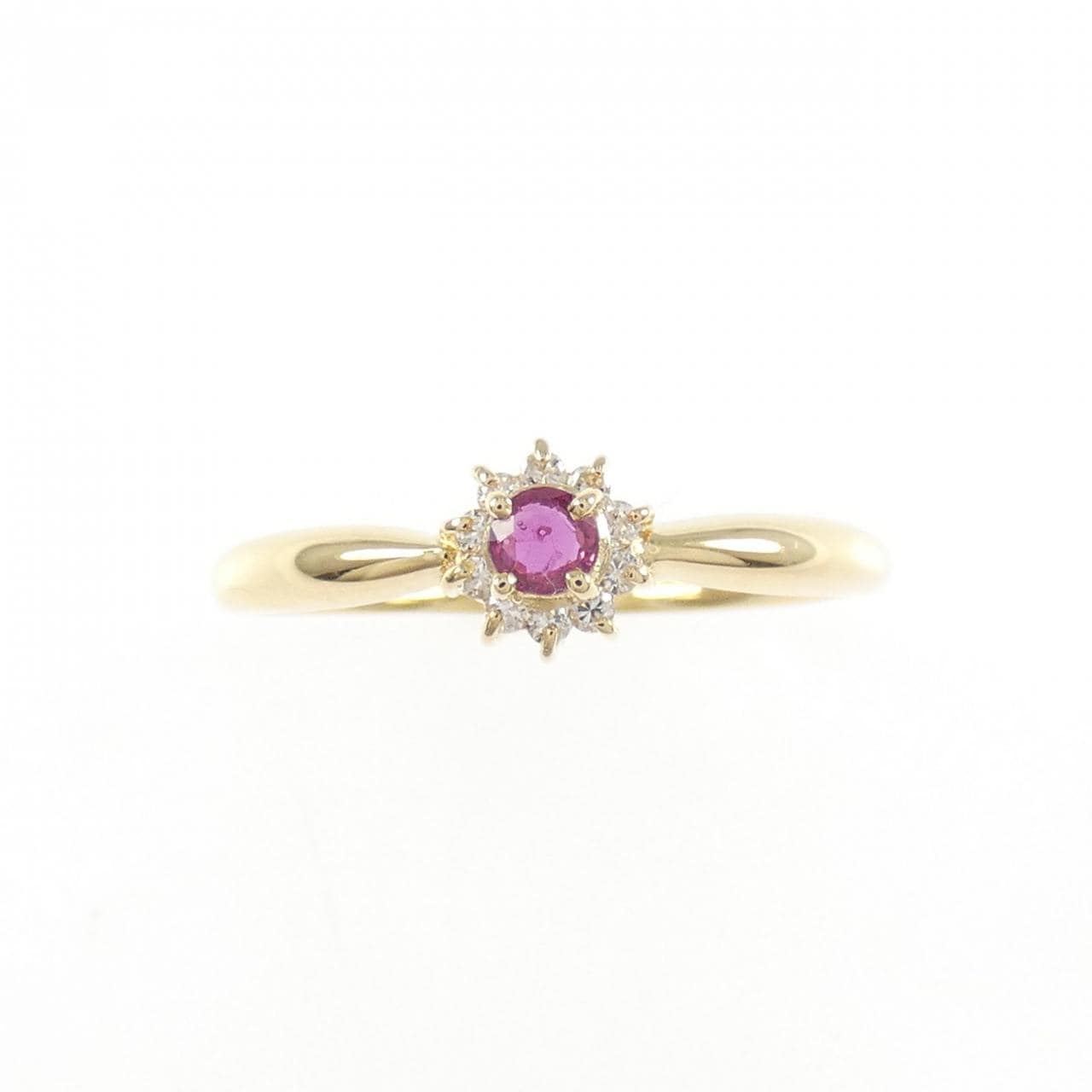 K18YG ルビー リング