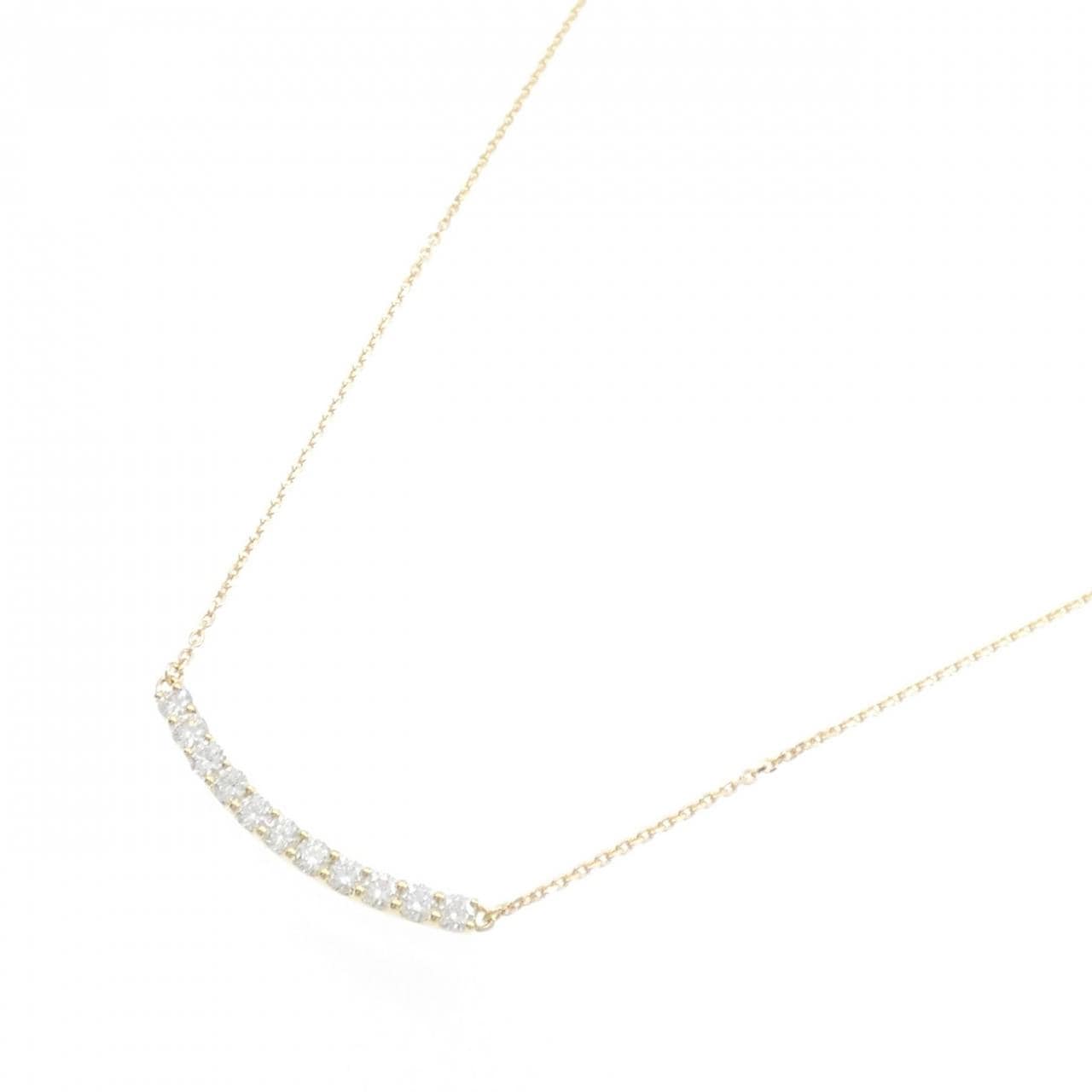 [BRAND NEW] K18YG Diamond necklace 0.705CT