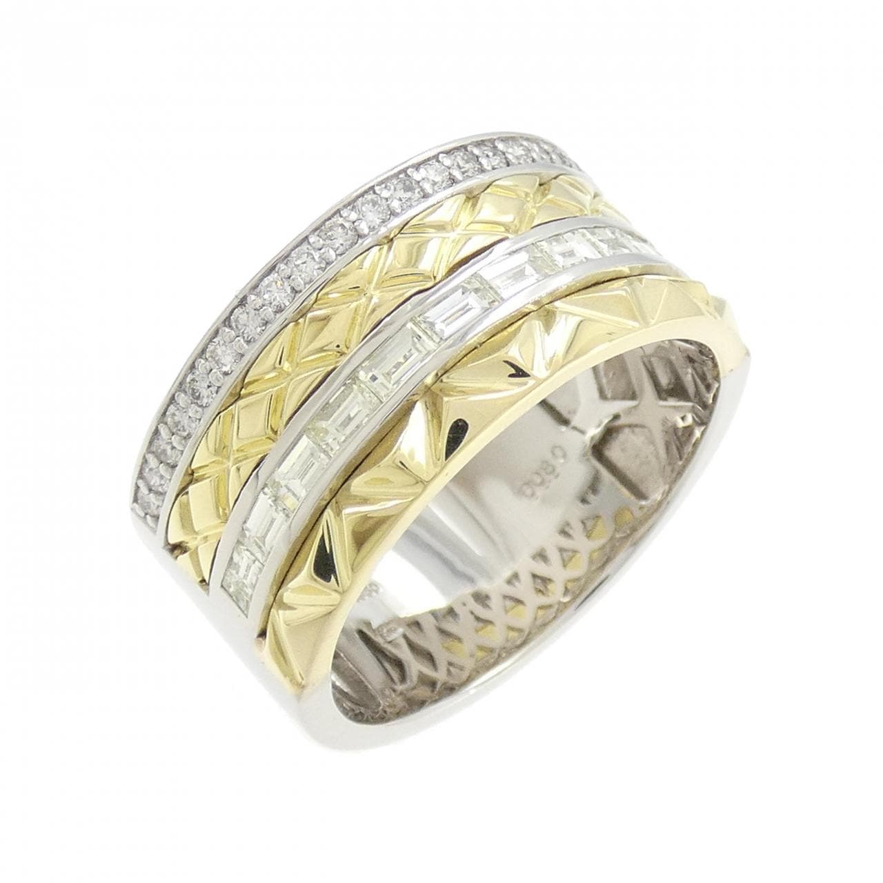 [BRAND NEW] PT/K18YG Diamond Ring 0.80CT