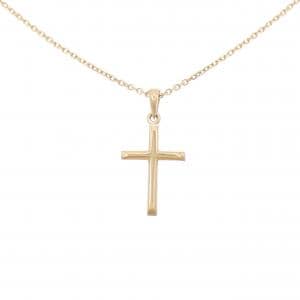 K18YG cross necklace