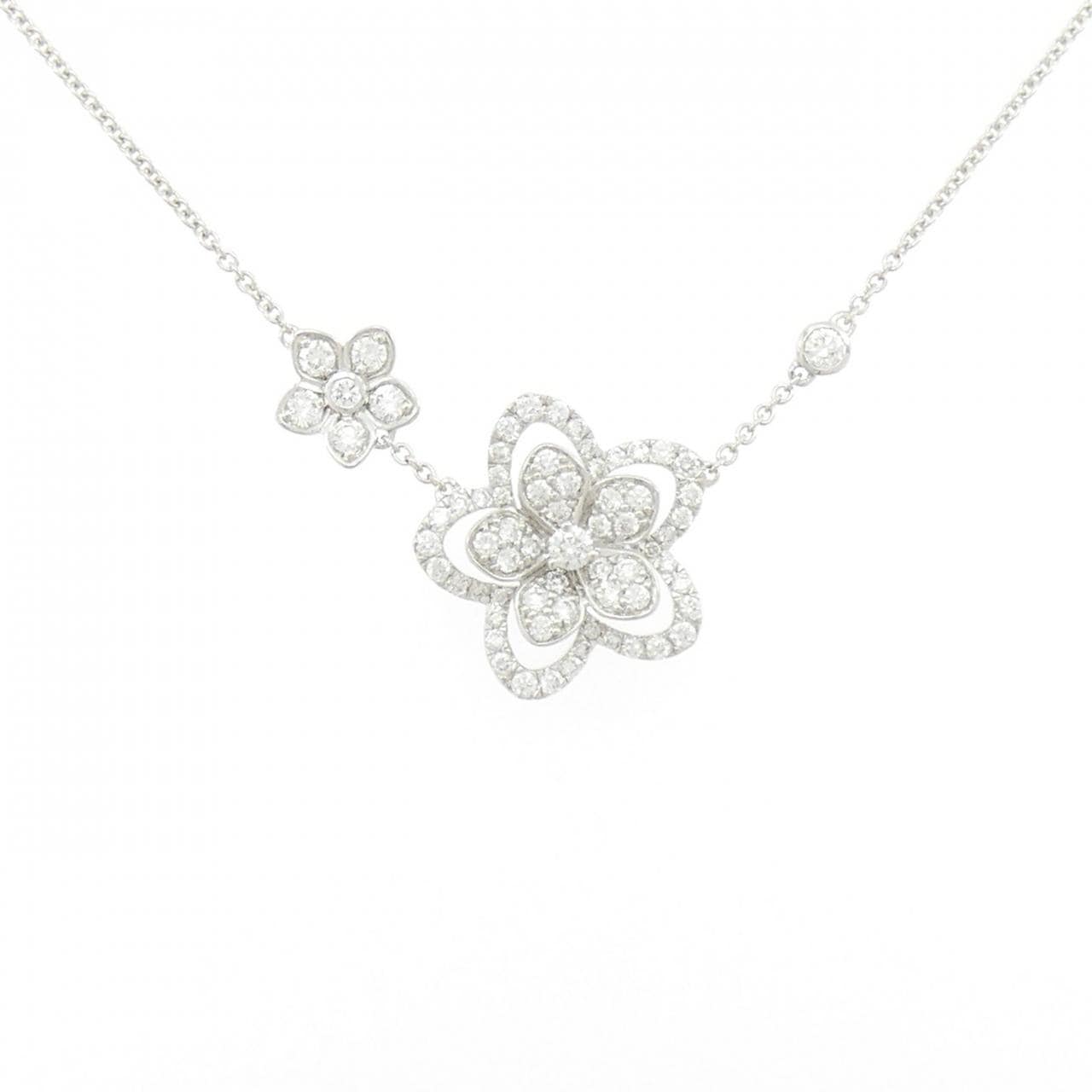 グラフ ワイルドフラワー ダブルダイヤモンド ネックレス