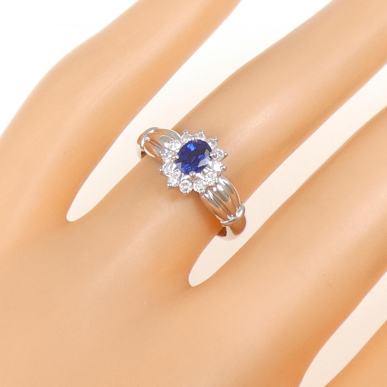 PT900 サファイヤ リング 0.41CT