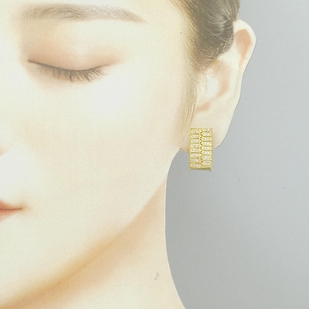 K18YG ダイヤモンド ピアス/イヤリング 0.42CT