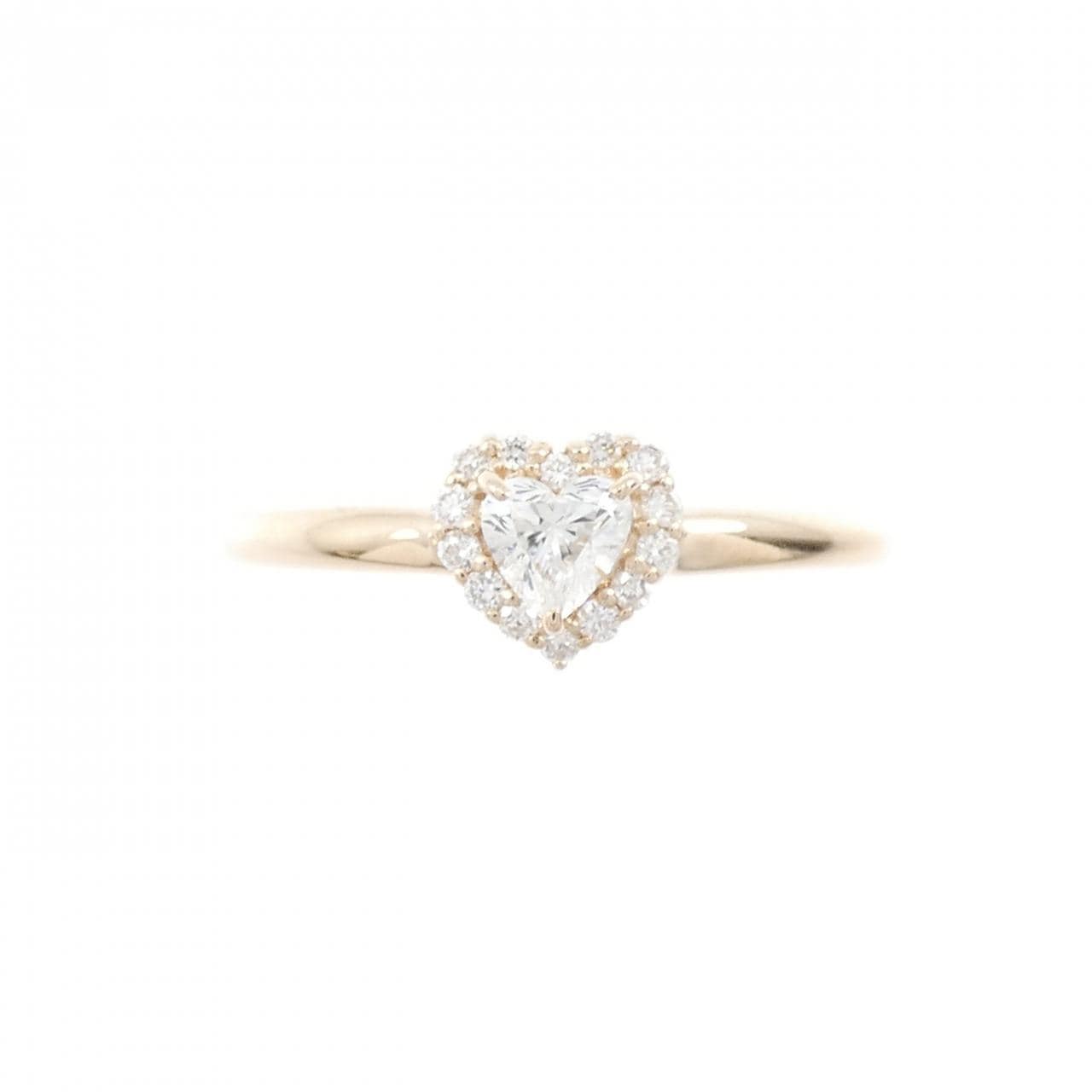 クミキョク ハート ダイヤモンド リング 0.13CT