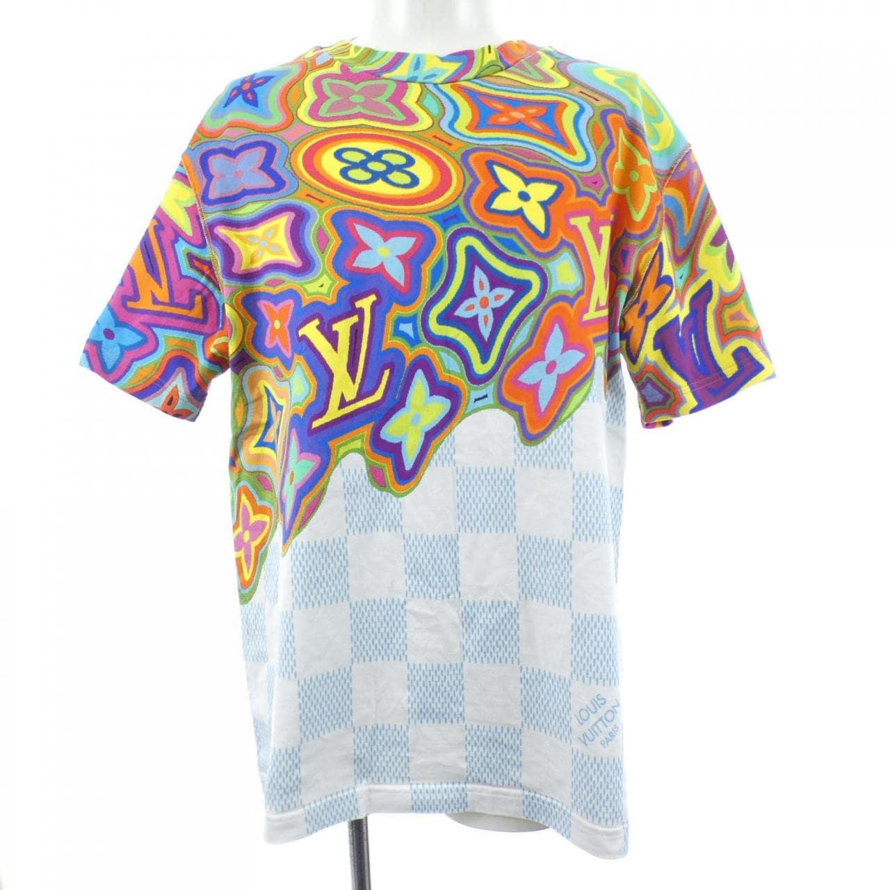 ルイヴィトン LOUIS VUITTON プリンテッドダミエLVTシャツ HKY74WNPG Tシャツ