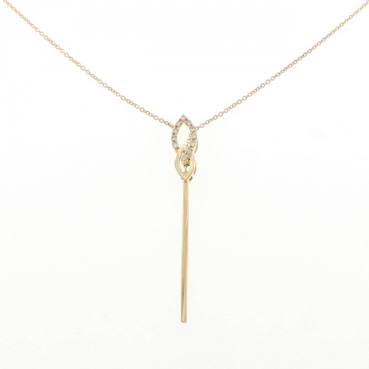 K18YG ダイヤモンド ネックレス 0.07CT