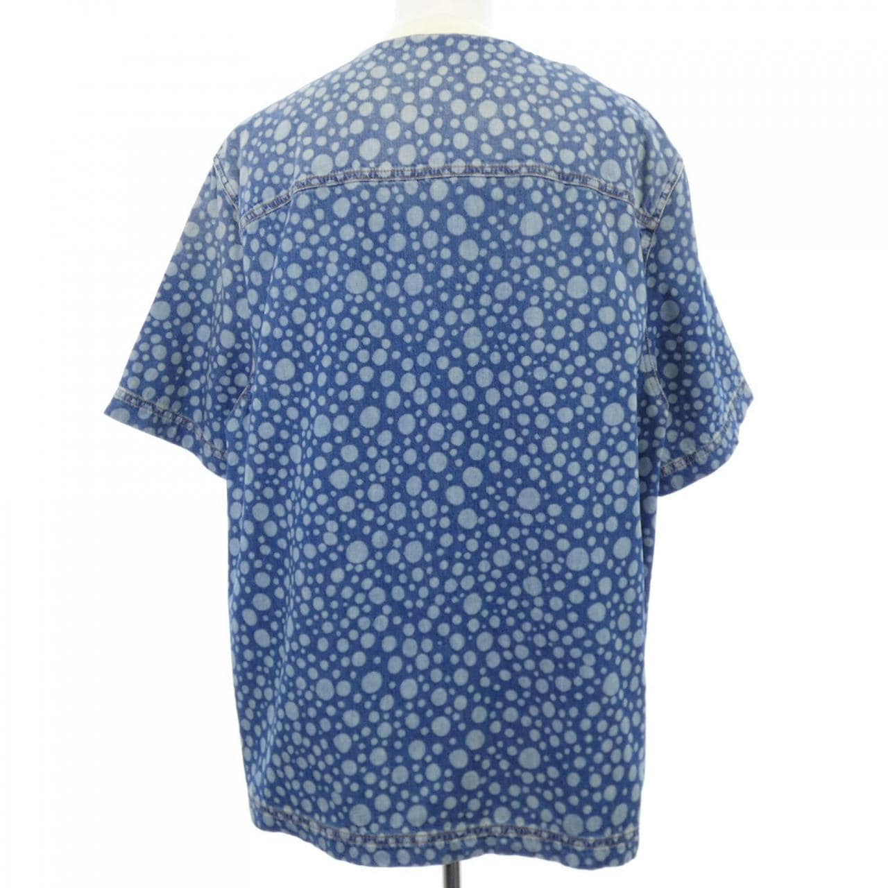 ルイヴィトン LOUIS VUITTON LV×YK インフィニティドットデニムシャツ HOS33WYN4 草間彌生 S/Sシャツ