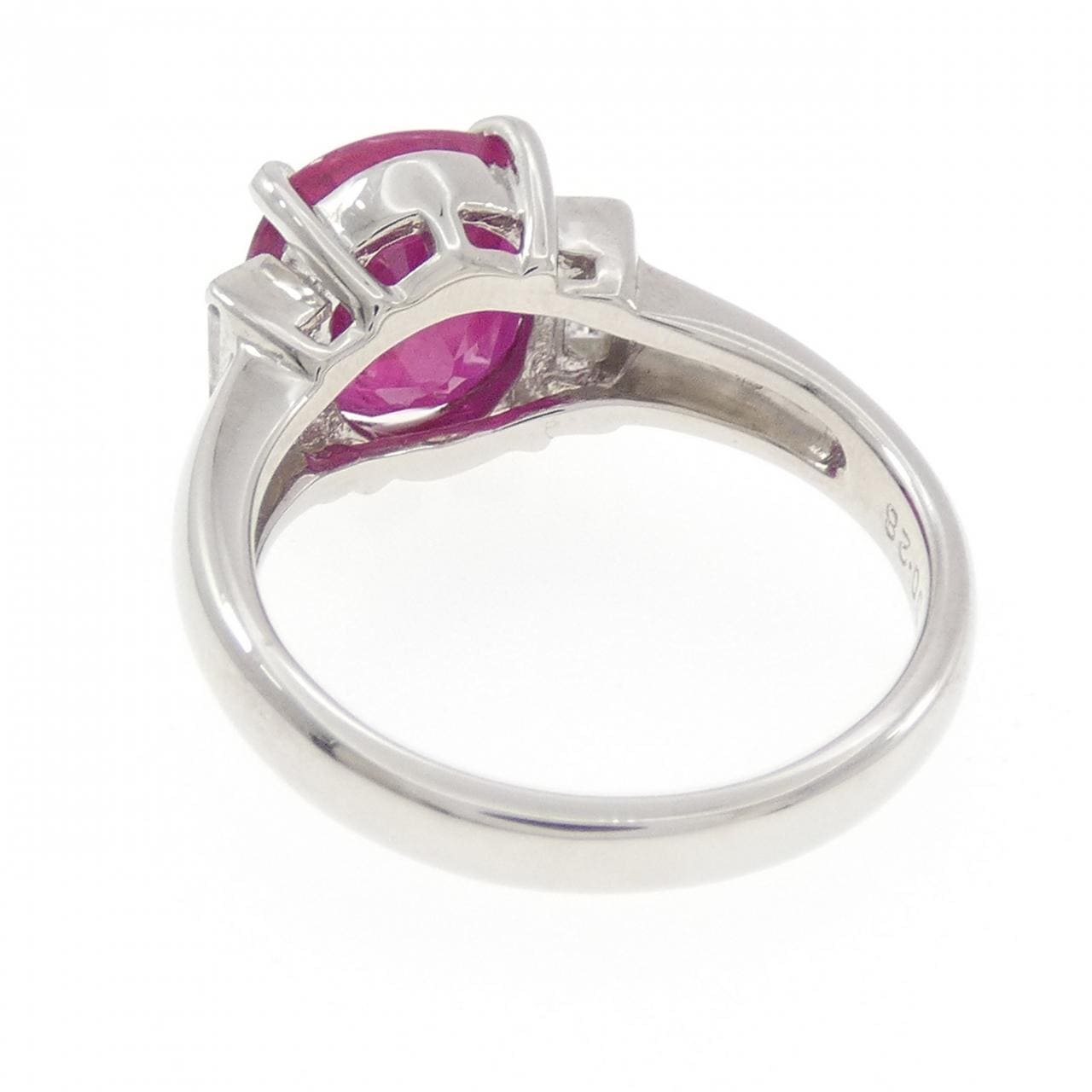 PT900 ルビー リング 4.26CT