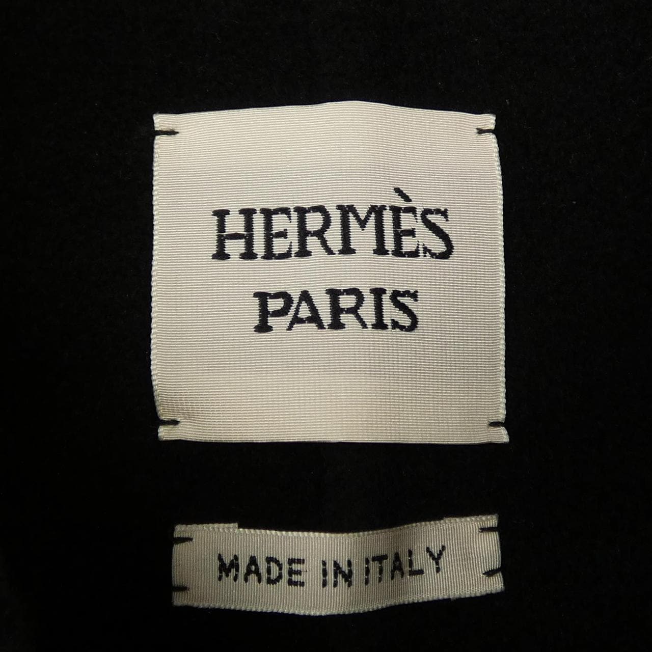 エルメス HERMES クルードセル ラムスキンボタン ダブルフェイス 4H0101DA ロングベスト