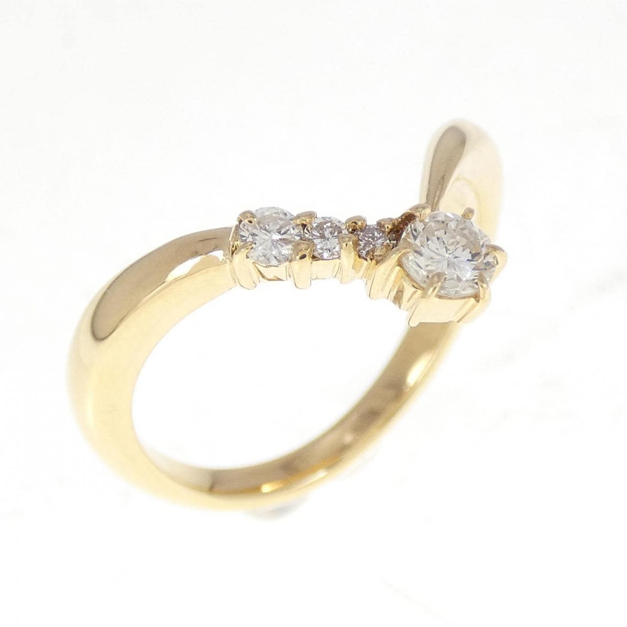 K18YG ダイヤモンド リング 0.15CT