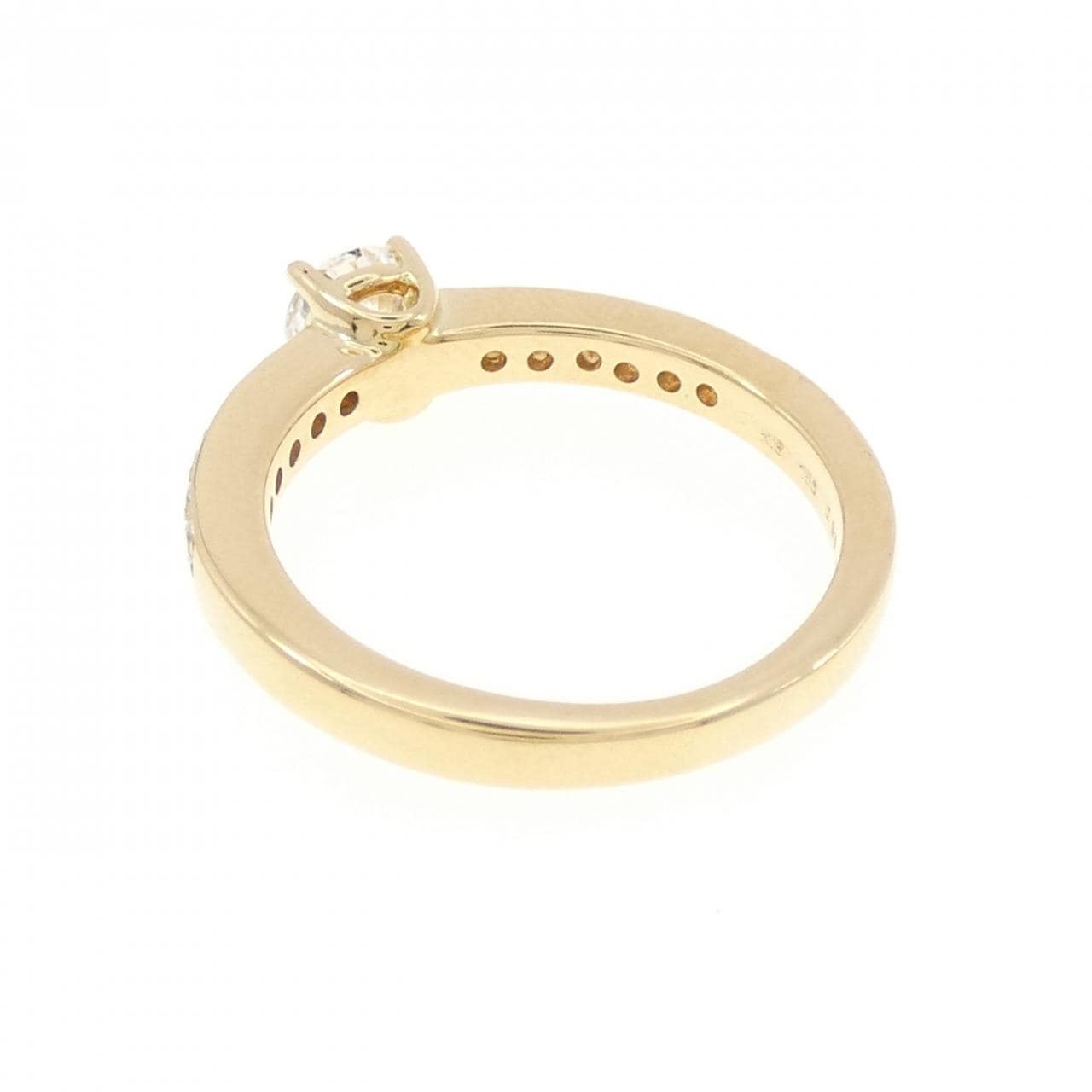 K18YG ダイヤモンド リング 0.39CT