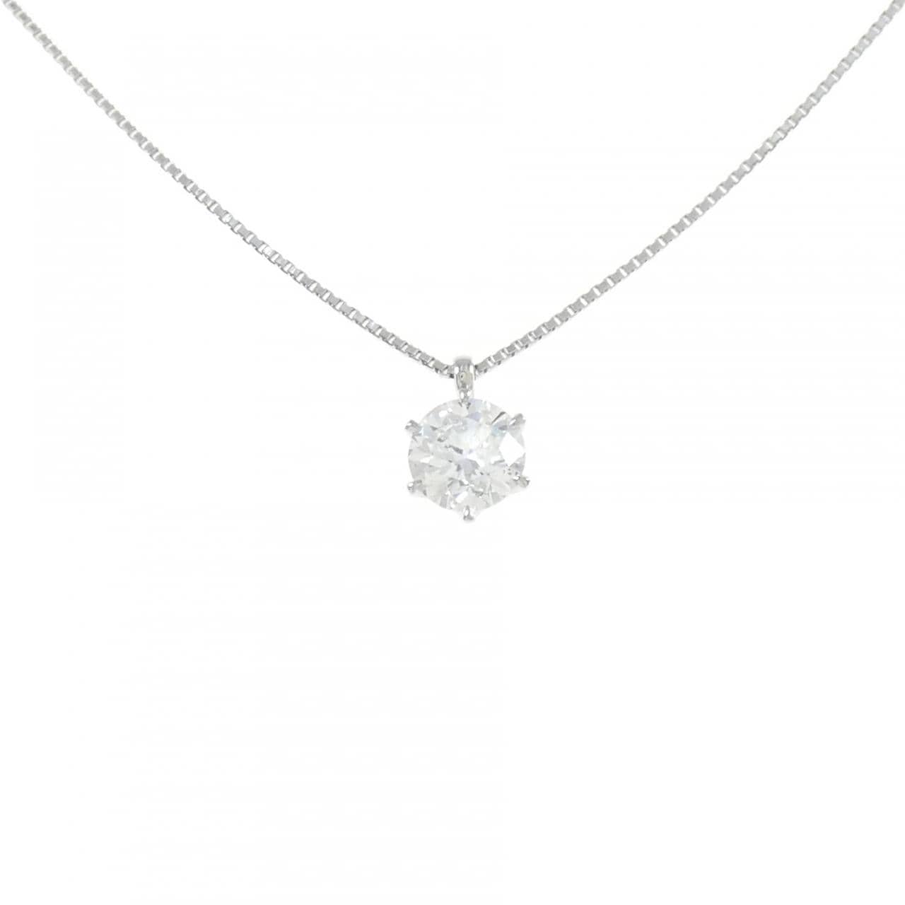 [BRAND NEW] PT Solitaire Diamond Necklace 1.01CT D SI2 3EXT