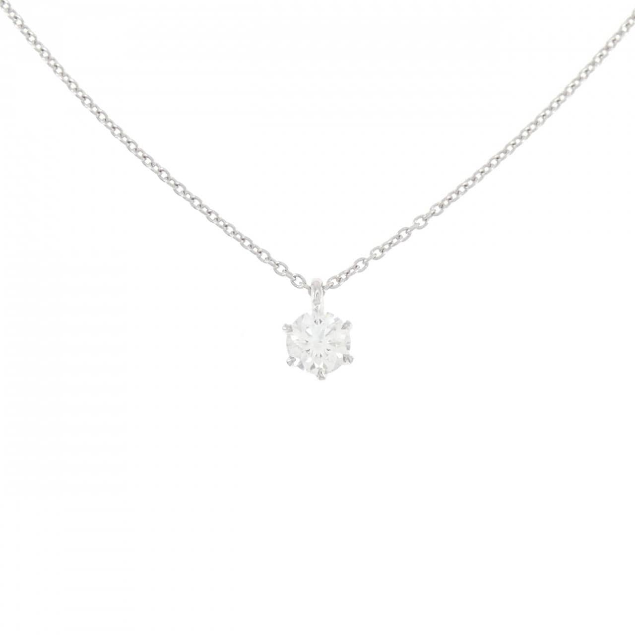 【リメイク】PT900/PT850 ダイヤモンド ネックレス 0.261CT F SI1 EXT H&C