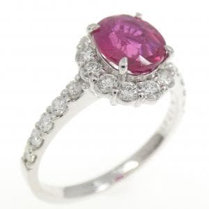 PT900 ルビー リング 1.241CT