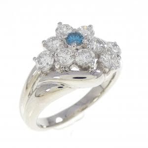 PT900 フラワー ダイヤモンド リング 1.08CT