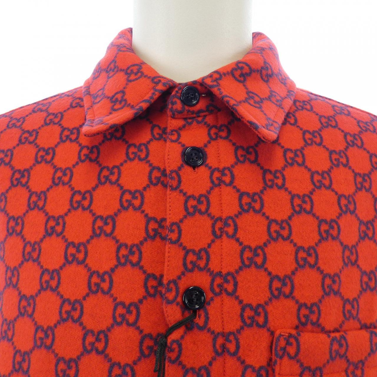 グッチ GUCCI GGウールフランネル パデッドオーバーシャツ 762183 ZAPDW ジャケット