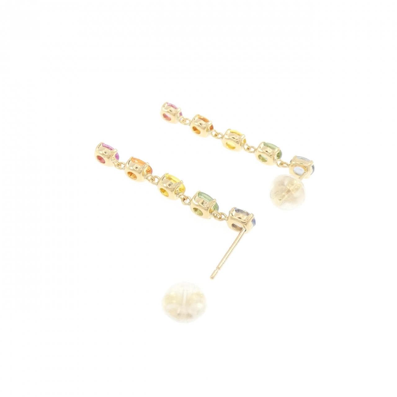 K18YG サファイヤ ピアス 2.00CT