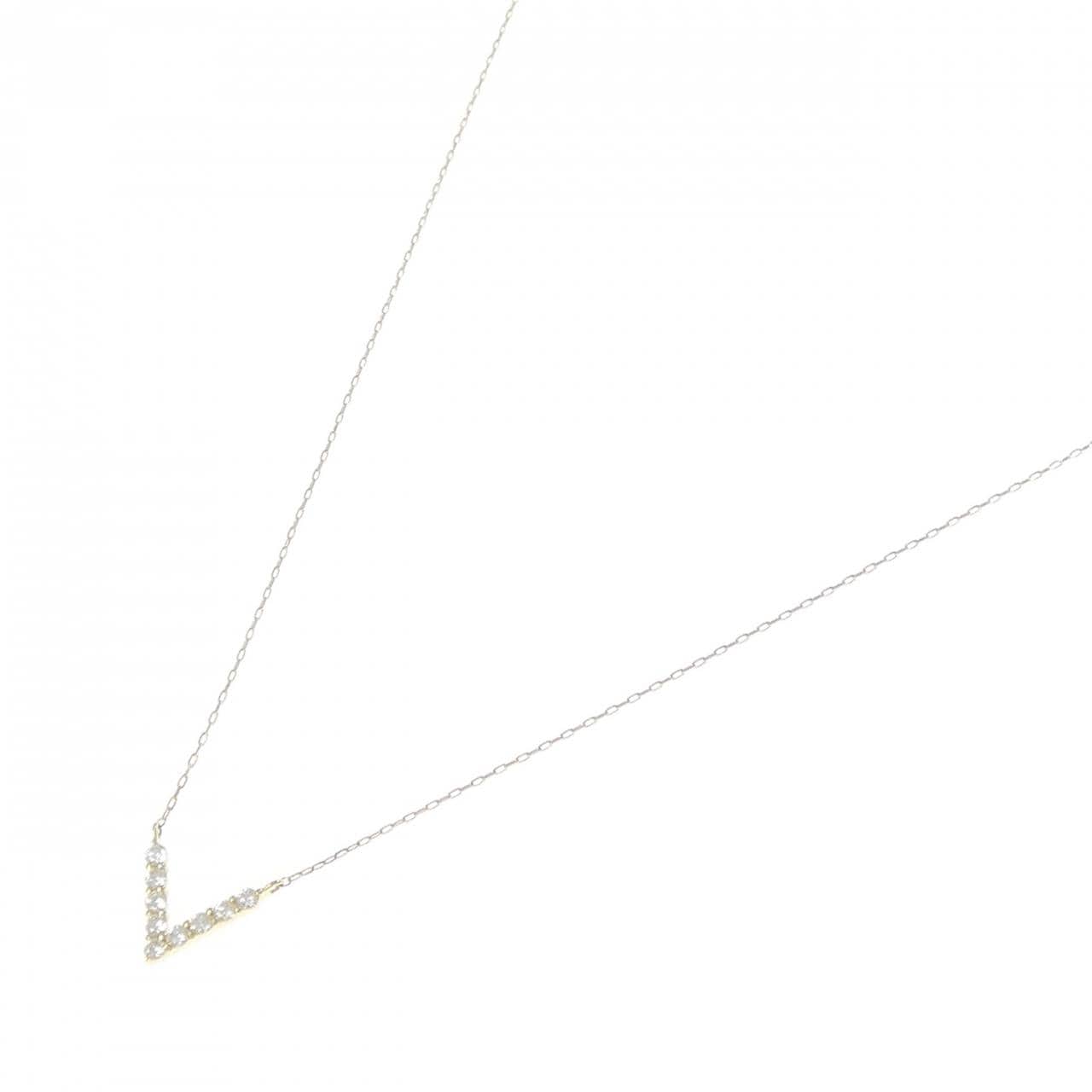 K18YG ダイヤモンド ネックレス 0.20CT