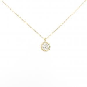 K18YG ソリティア ダイヤモンド ネックレス 0.42CT