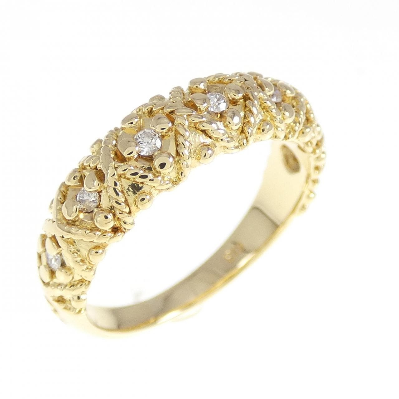 K18YG ダイヤモンド リング 0.08CT