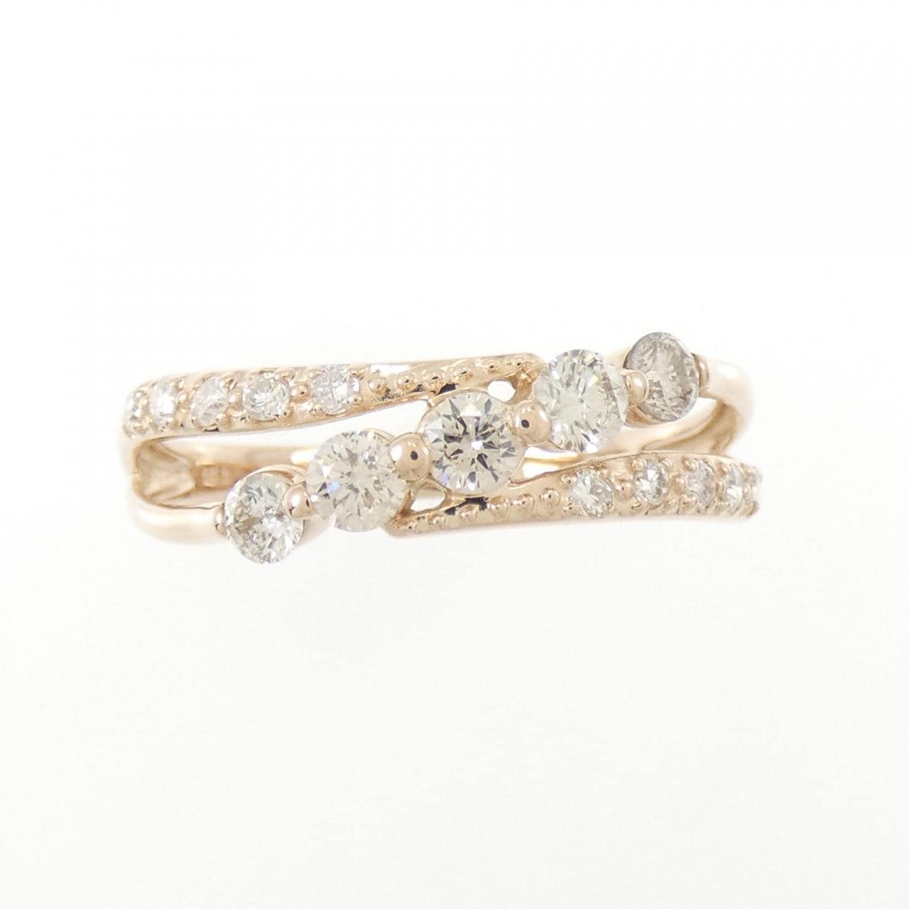 K18PG ダイヤモンド リング 0.50CT