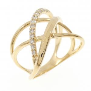K18YG ダイヤモンド リング 0.25CT
