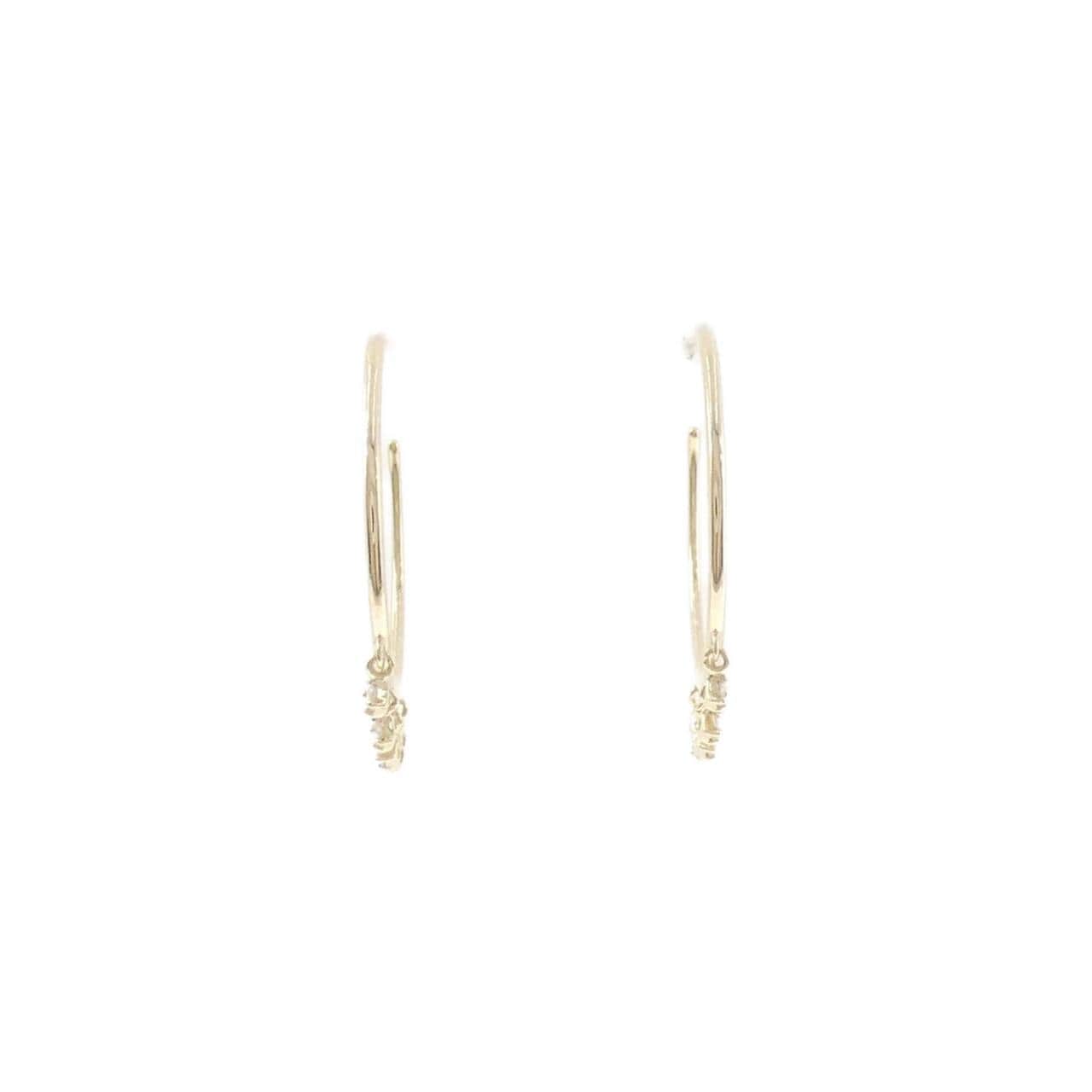 【リメイク】K10YG ダイヤモンド ピアス 0.08CT