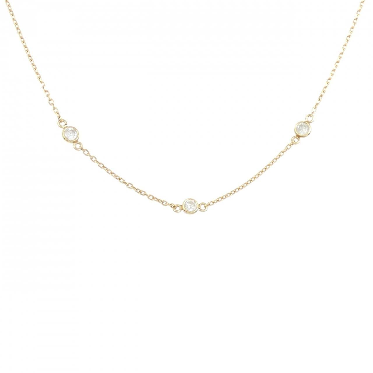 K18YG ダイヤモンド ネックレス 0.24CT