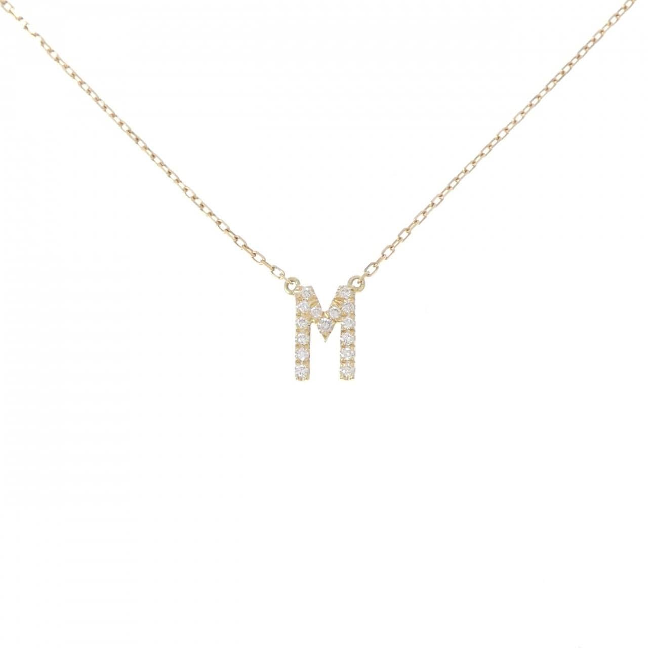 アーカー イニシャル ネックレス 0.06CT