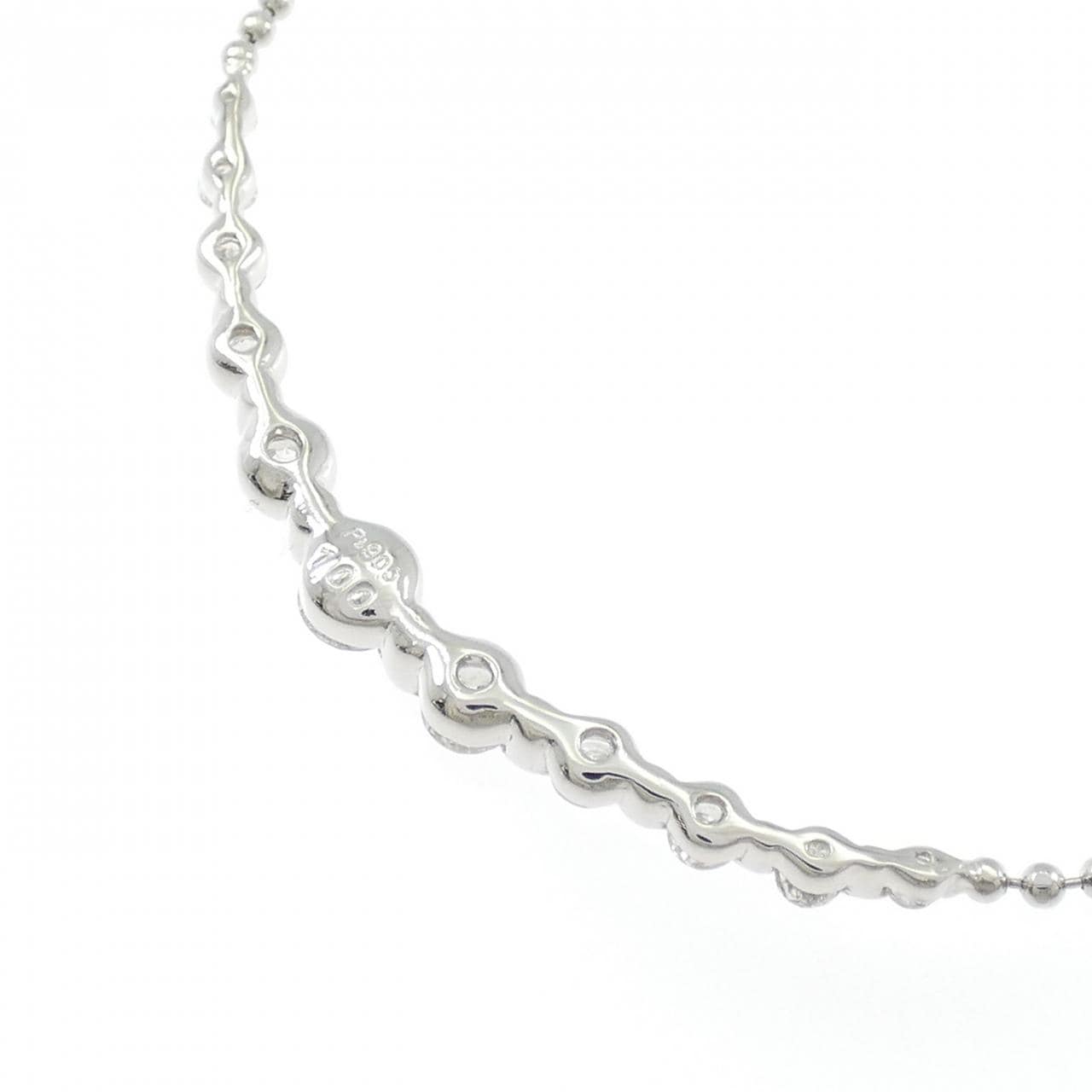 PT900/PT850 ダイヤモンド ネックレス 1.00CT