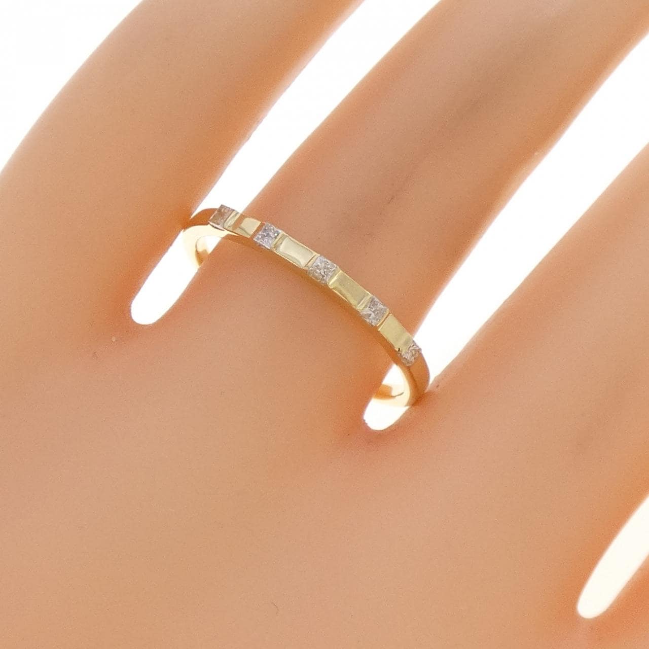 K18YG ダイヤモンド リング 0.13CT