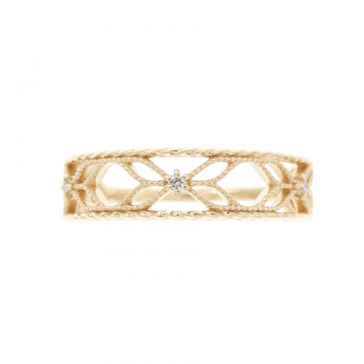 アガット ダイヤモンド リング 0.01CT
